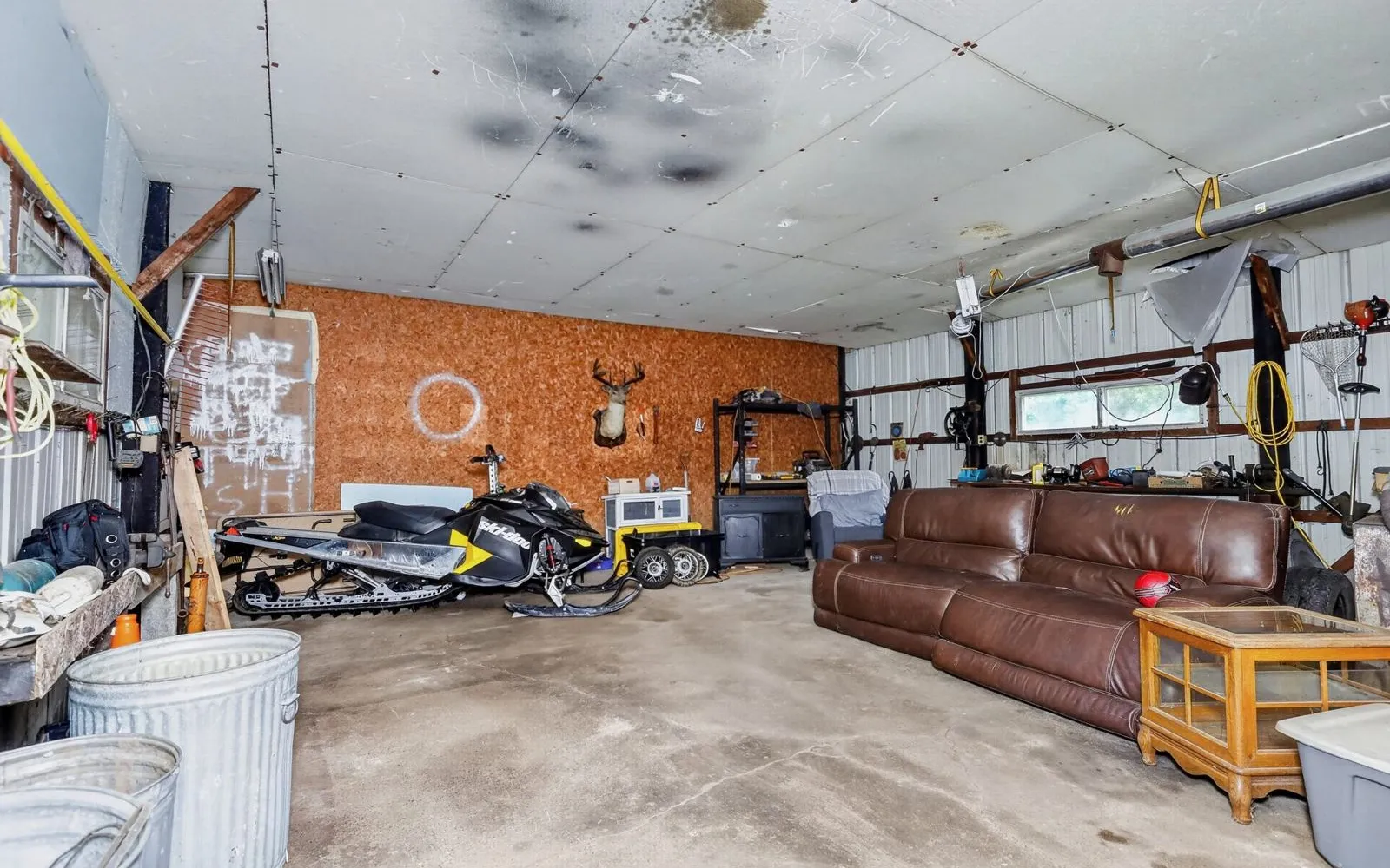 Second view inside the detached garage