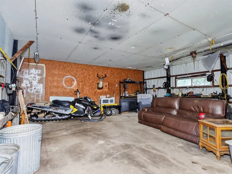 Second view inside the detached garage