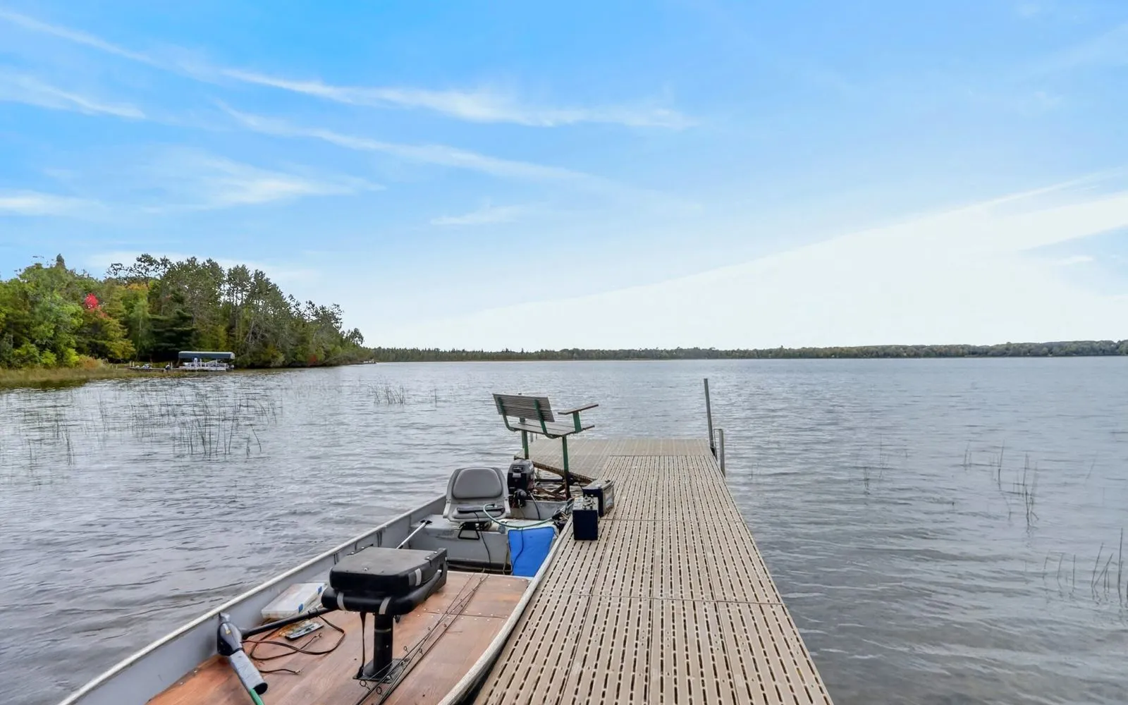 Shallow Lake from the water, looking back toward the property