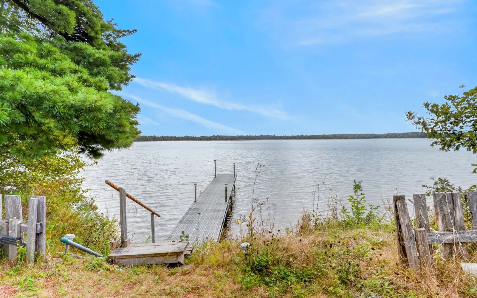 Shoreline and open water