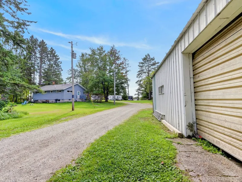 Garage and house exterior