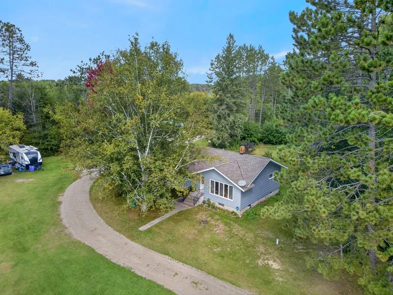 Aerial view of the grounds
